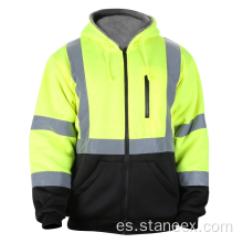 ANSI Work Safety Ropa de alta visibilidad con capucha con capucha